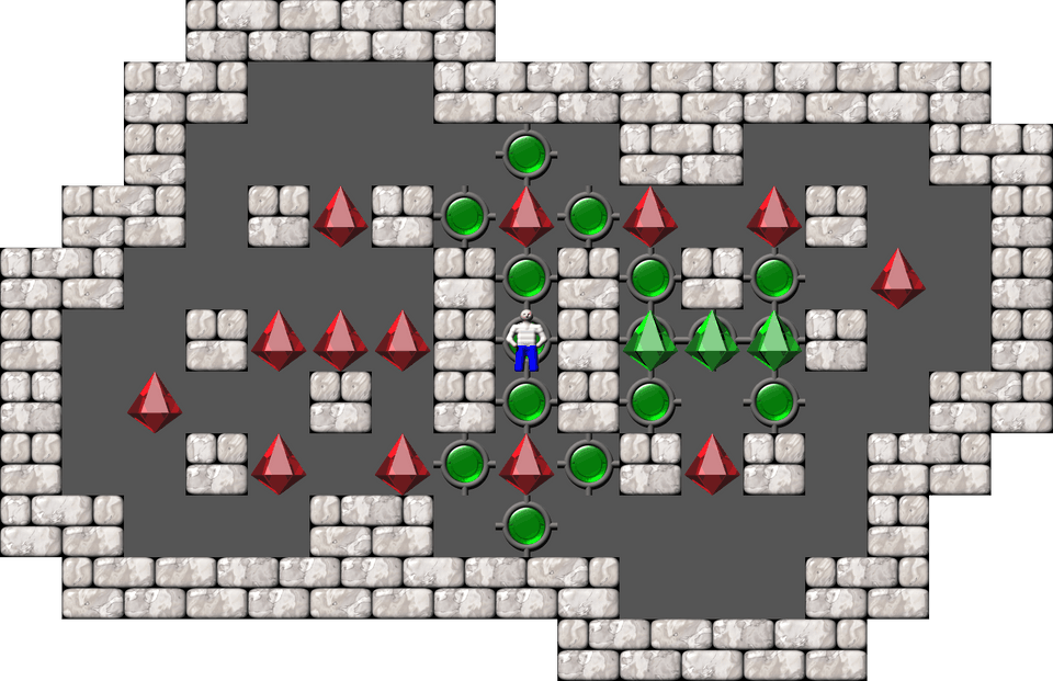 Sokoban Mass Remodel level 445